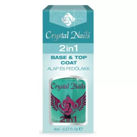 Crystal Nails 2in1 - alapozó és fedőlakk egyben 8ml