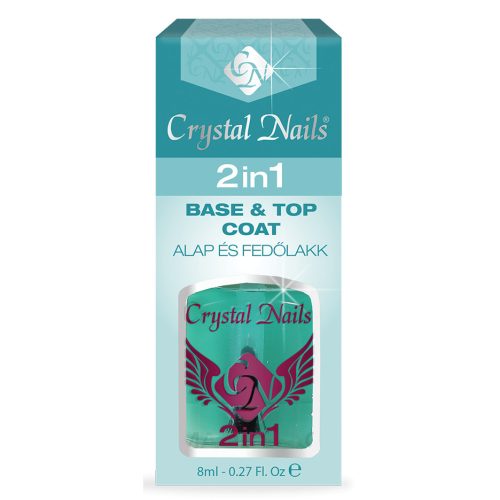 Crystal Nails 2in1 - alapozó és fedőlakk egyben 8ml