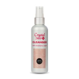   Crystal Nails Illatosított Cleanser fixáló folyadék - Eper (100 ml)