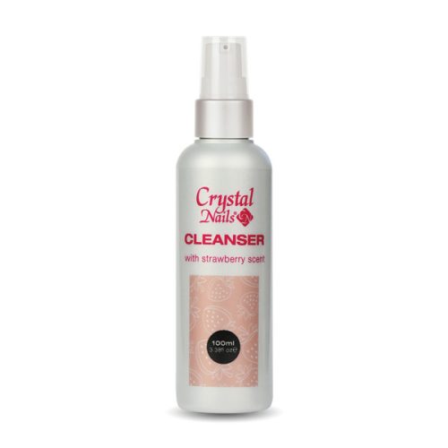 Crystal Nails Illatosított Cleanser fixáló folyadék - Eper (100 ml)