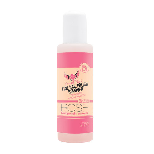 Crystal Nails illatos körömlakk lemosó 100ml - rózsa