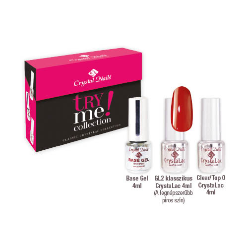 Try Me! Crystal Nails 3 STEP CrystaLac próbakészlet