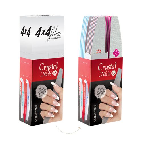 Crystal Nails 4x4 files reszelő készlet