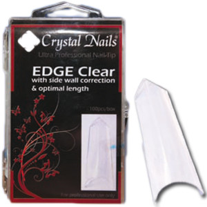 Crystal Nails Edge tip (clear) - 100db-os box