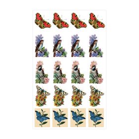 Crystal Nails Baroque Stickers - Birds & Butterflies