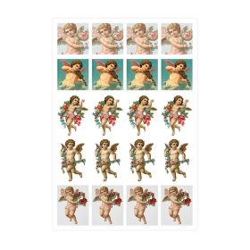 Crystal Nails Baroque Stickers - Angel