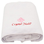 Crystal Nails Fehér pamut törölköző varrott logóval