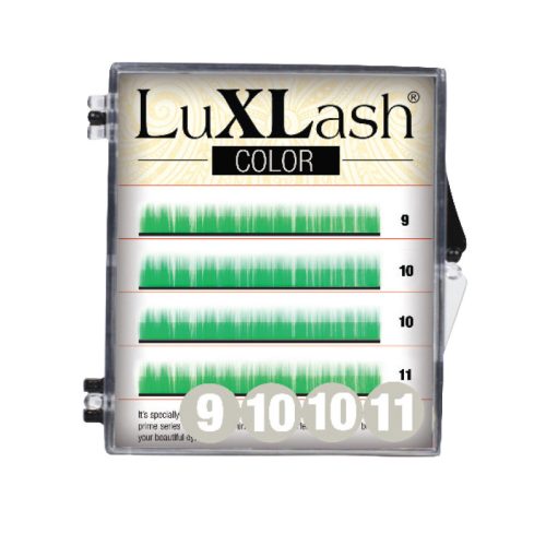 LuXLash Color Lash Green C/0.15 (9,10,11)