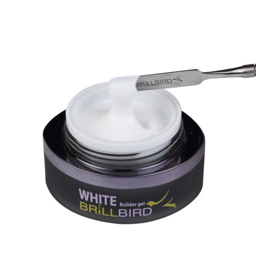 BrillBird LUX WHITE - FEHÉR Műköröm építő ZSELÉ 15ml