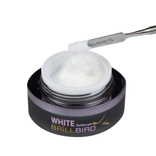 BrillBird White Delux Builder Gel - Fehér Műköröm építő zselé 15ml