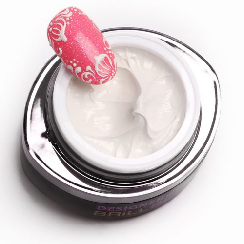 BrillBird Designer Gel 1 - Fehér festőzselé (white) 4,5ML TF