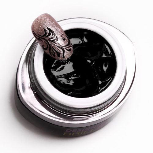 BrillBird Designer Gel 2 - Fekete festőzselé (black) 4,5ML