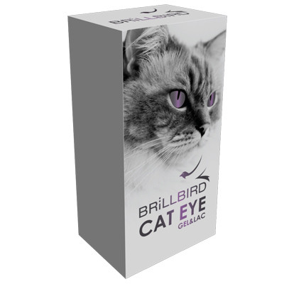 BrillBird CAT EYE Gél Lakk - Macskaszem effekt - Violet  5ml