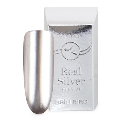 BrillBird Real Silver Gél Lakk - 5ml