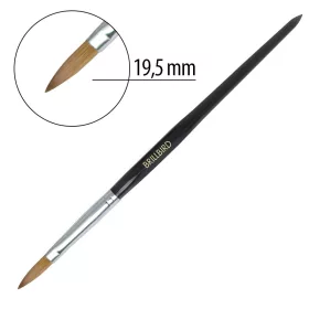 BrillBird Vastag porcelán építő ecset, 6-os - Fekete