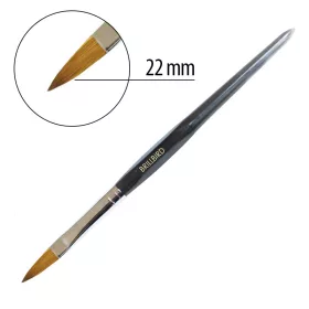 BrillBird Vastag porcelán építő ecset, 8-as - Fekete