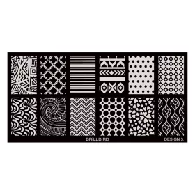 BrillBird Körömnyomda lemez - design 3