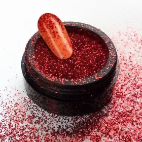 BrillBird Csillámpor - CS09 piros