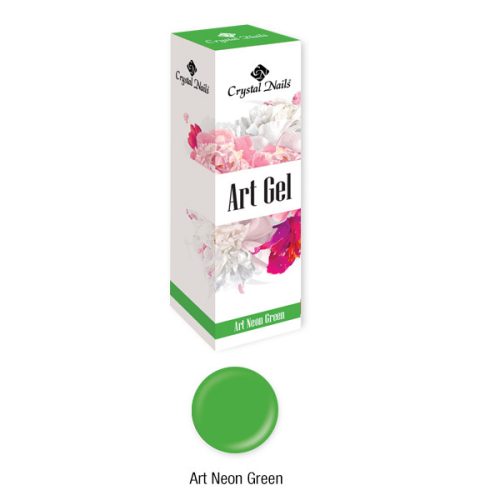 Crystal Nails Art Gel sűrű festőzselé - Art Neon Green (5ml)