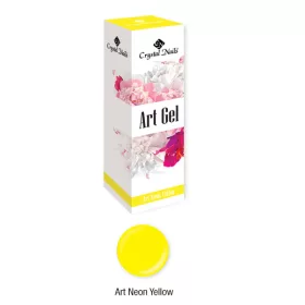   Crystal Nails Art Gel sűrű festőzselé - Art Neon Yellow (5ml)