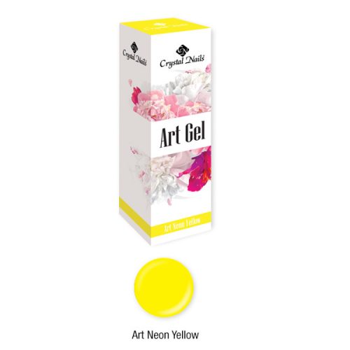 Crystal Nails Art Gel sűrű festőzselé - Art Neon Yellow (5ml)