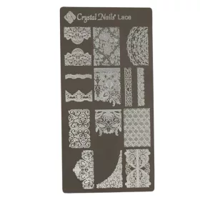 Egyedi Crystal Nails Körömnyomda lemez - Lace