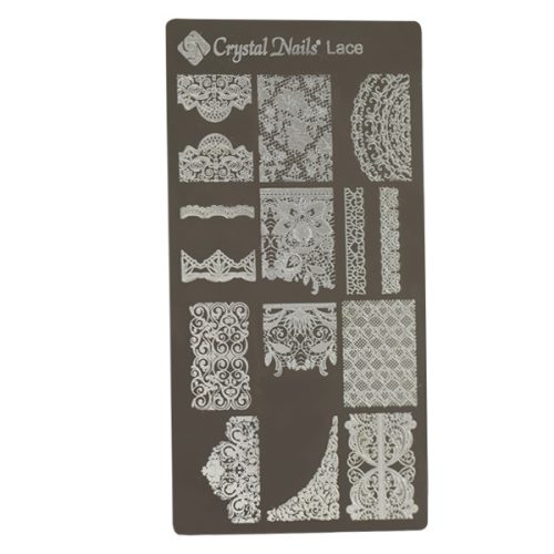Egyedi Crystal Nails Körömnyomda lemez - Lace