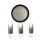 Crystal Nails ChroMirror króm pigmentpor - Fine silver