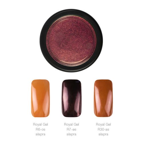 Crystal Nails ChroMirror króm pigmentpor Wine Red