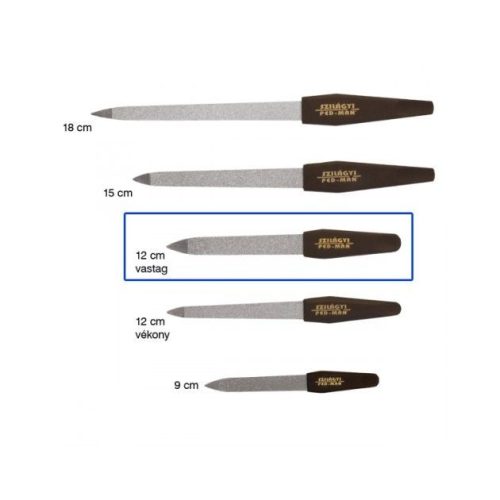 Szilágyi Manikűr reszelő 12cm vastag matt