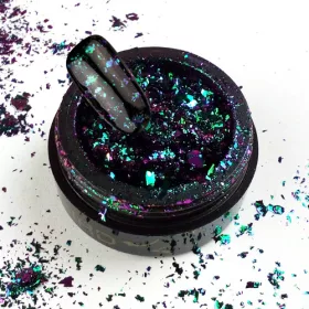 BrillBird Króm flakes - chrome flakes Green