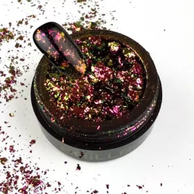 BrillBird Króm flakes - chrome flakes Russian Gold