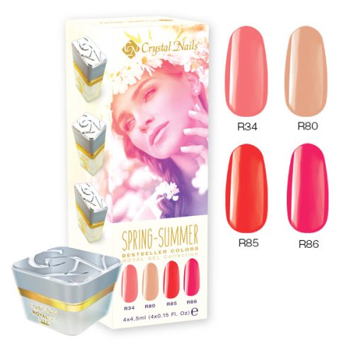 Bestseller Colors Spring-Summer 2017 Crystal Nails Royal Gel készlet