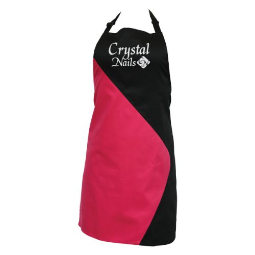 Crystal Nails Pink&Black kötény