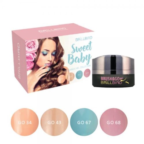 BrillBird Sweet baby Brush&Go színes zselé készlet