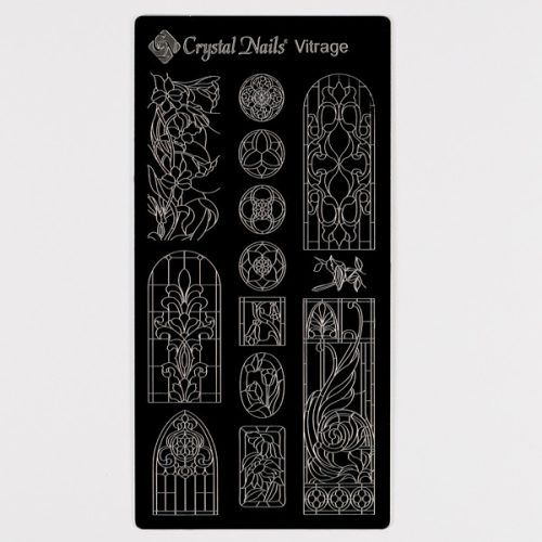 Egyedi Crystal Nails körömnyomda lemez - Vitrage