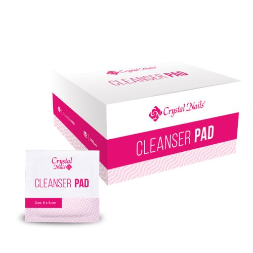 Crystal Nails Cleanser Pad - Cleanserrel átitatott szálmentes törlő