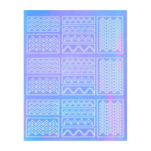 Crystal Nails Mirror Nail Art Sticker 4