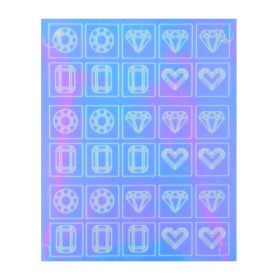 Crystal Nails Mirror Nail Art Sticker 5