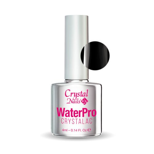 Crystal Nails WaterPro CrystaLac 4ml - fekete