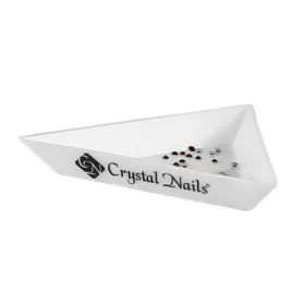 Crystal Nails Szórógyöngy tartó tálka, háromszög