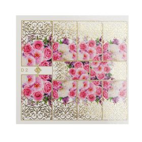 Crystal Nails Decoupage matrica - D2