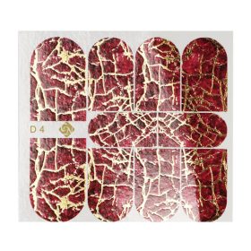 Crystal Nails Decoupage matrica - D4