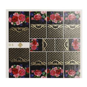 Crystal Nails Decoupage matrica - D5