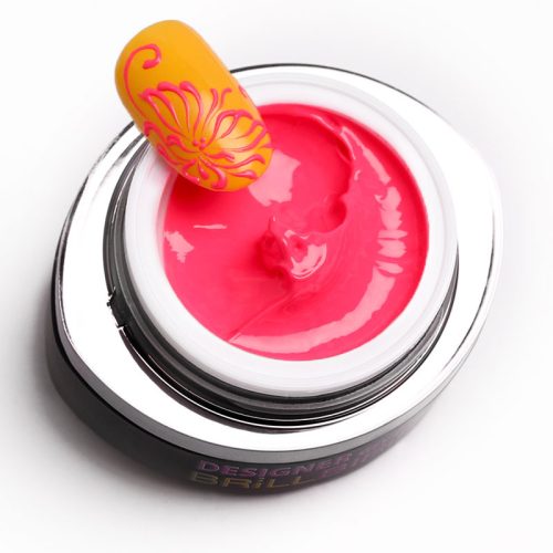 BrillBird Designer Gel 10 - neon rózsaszín festőzselé (neon pink) 4,5ML
