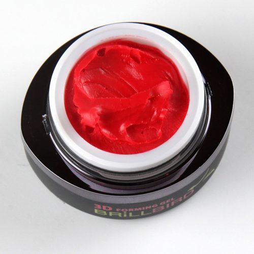 BrillBird 3D Forming gel 7 (red) piros gyurmazselé - 3ml