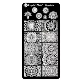 Egyedi Crystal Nails Körömnyomda lemez - Mandala