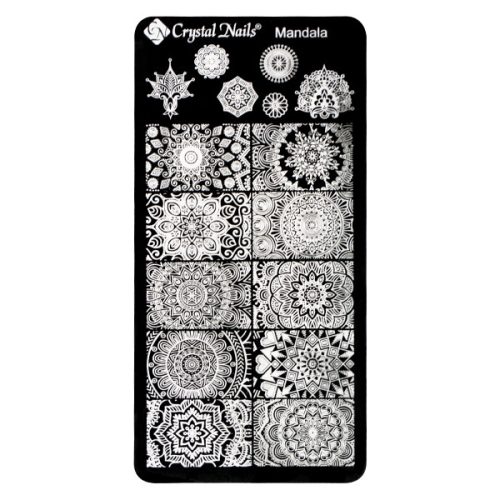 Egyedi Crystal Nails Körömnyomda lemez - Mandala