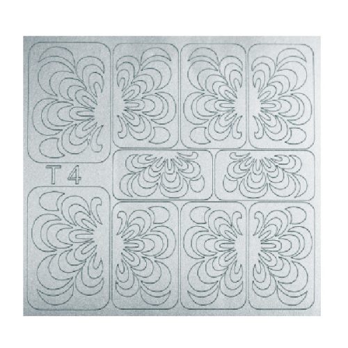 OMBRE STICK TEMPLATE FESTŐSABLON - T4