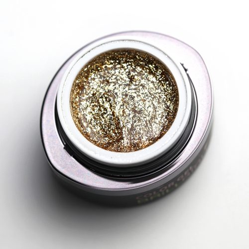 BrillBird Glamour Gel 2 csillogó arany színes zselé 5ml